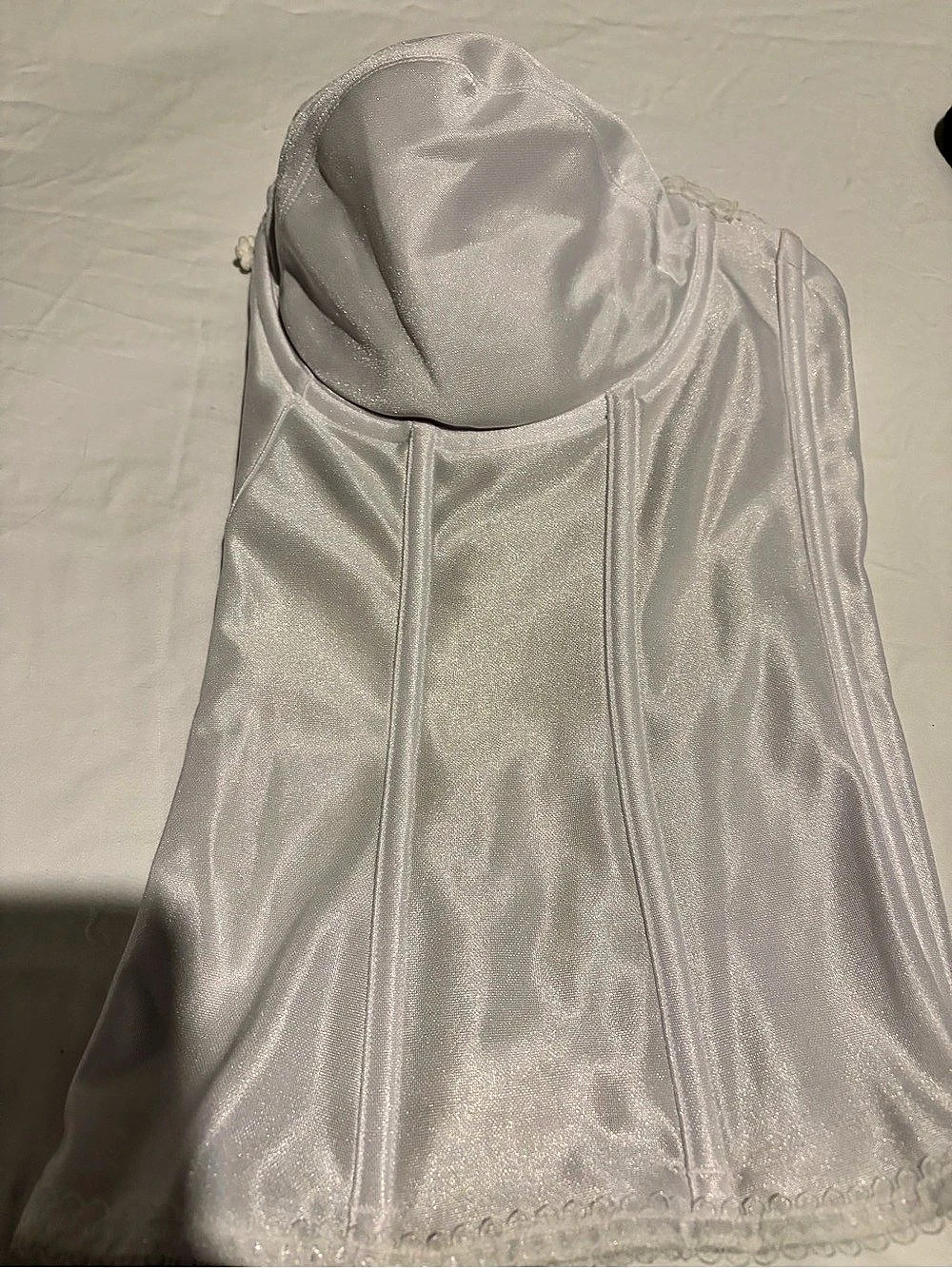Dominique Juliette Satin Longline Corset Bridal Bra White 36DD